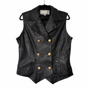 Vintage B.B. Dakota for BP Nordstrom Black Leather Vest